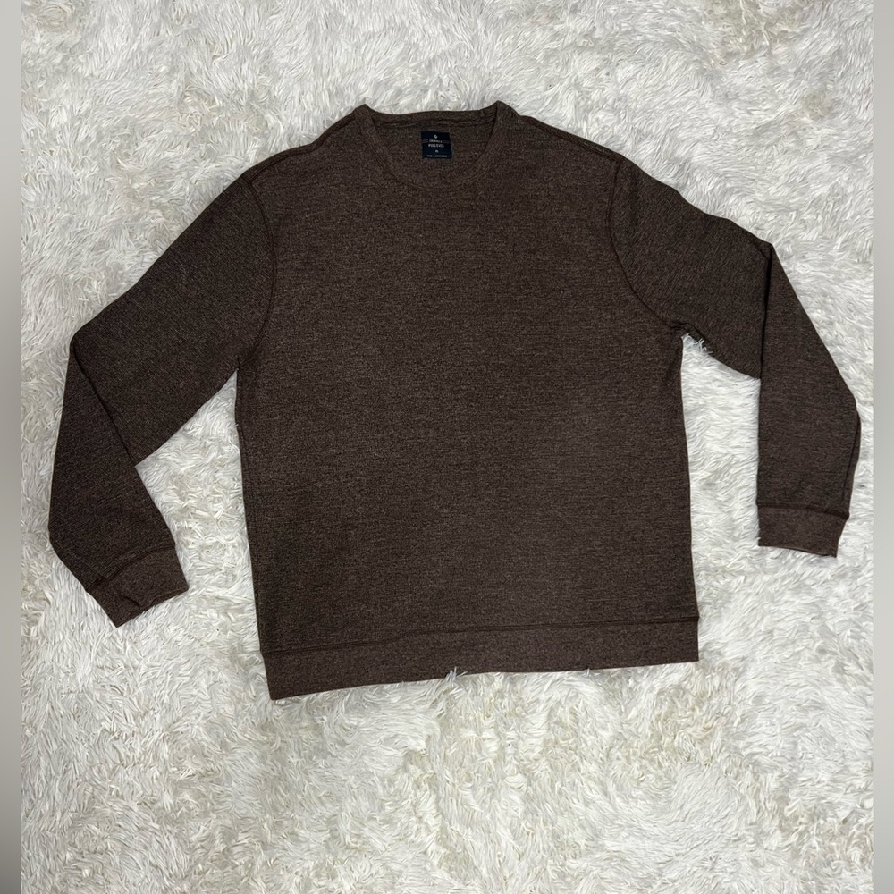 Member's Mark Mens Brown Crewneck Pullover Long Sleeve Shirt / Sweater Size XL